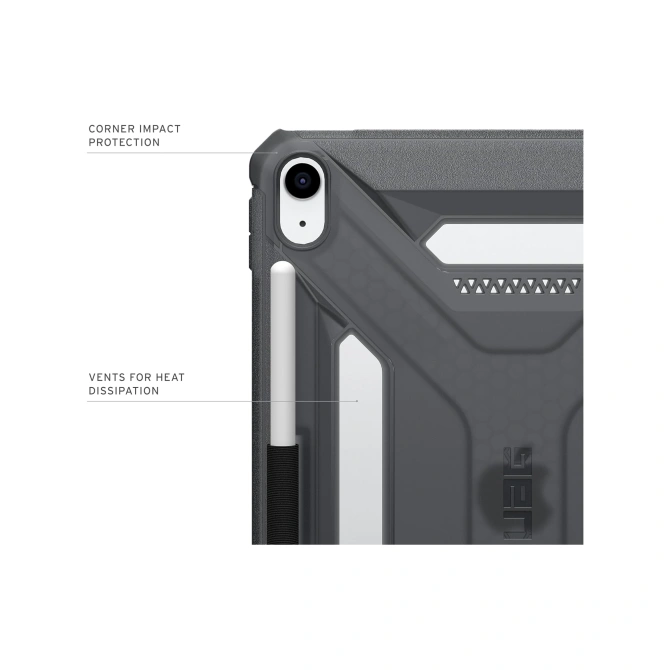 UAG Scout LT backcover Apple iPad 11 (2025) 11 inch A16 / iPad 10 (2022) 10.9 inch - Ash