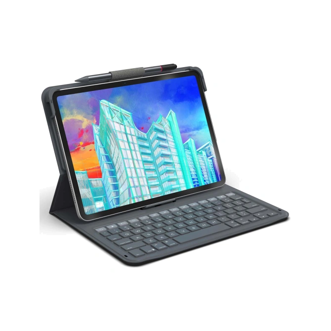 ZAGG Messenger Folio 2 Keyboard Case Apple iPad 11 (2025) 11 inch A16 / iPad 10 (2022) 10.9 inch - QWERTY / NL - Charcoal Grey