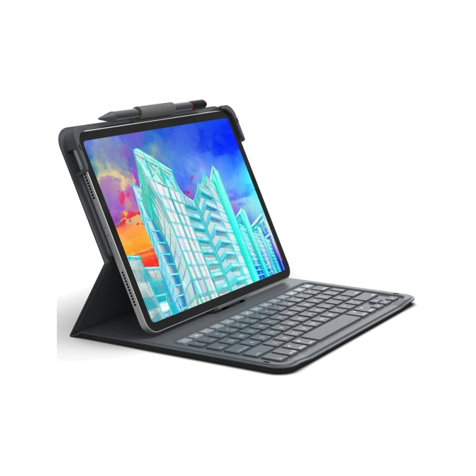 ZAGG Messenger Folio 2 Keyboard Case Apple iPad 11 (2025) 11 inch A16 / iPad 10 (2022) 10.9 inch - QWERTY / NL - Charcoal Grey