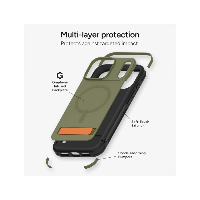 ZAGG Sedona Snap met kickstand Apple iPhone 17 - Sea Kelp