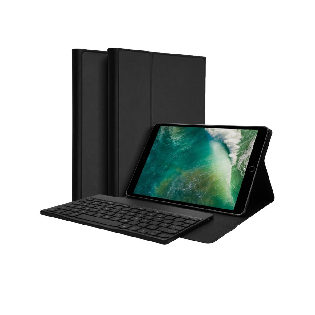 Accezz AZERTY Bluetooth Keyboard Bookcase Apple iPad 6 (2018) 9.7 inch / iPad 5 (2017) 9.7 inch /Air 2 (2014) / Air 1 (2013)