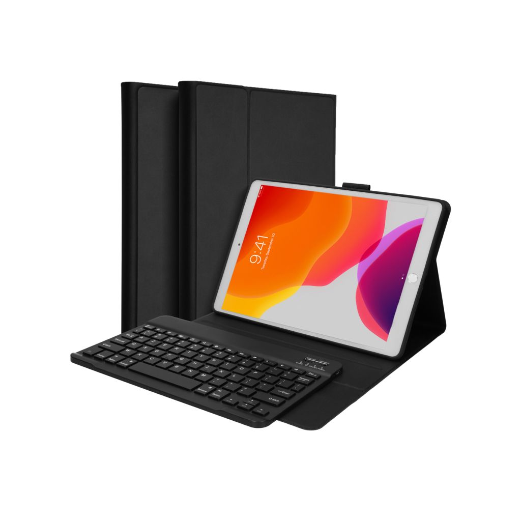 Accezz AZERTY Bluetooth Keyboard Bookcase Apple iPad 9 (2021) 10.2 inch / iPad 8 (2020) 10.2 inch / iPad 7 (2019) 10.2 inch