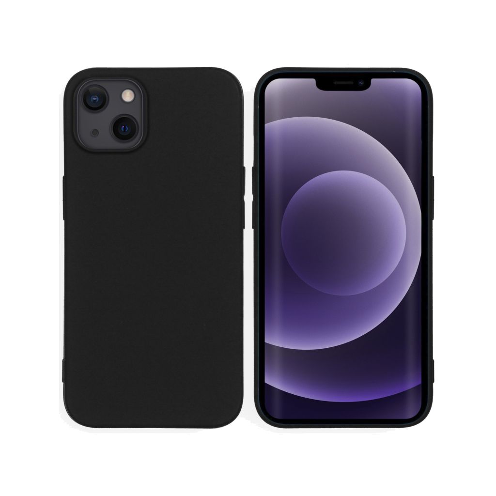 Accezz Color Backcover Apple iPhone 13 - Zwart