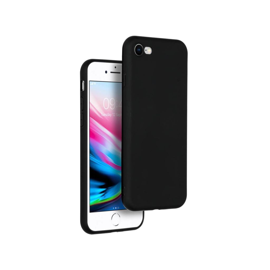 Accezz Color Backcover Apple iPhone SE (2022 / 2020) / 8 / 7 - Zwart