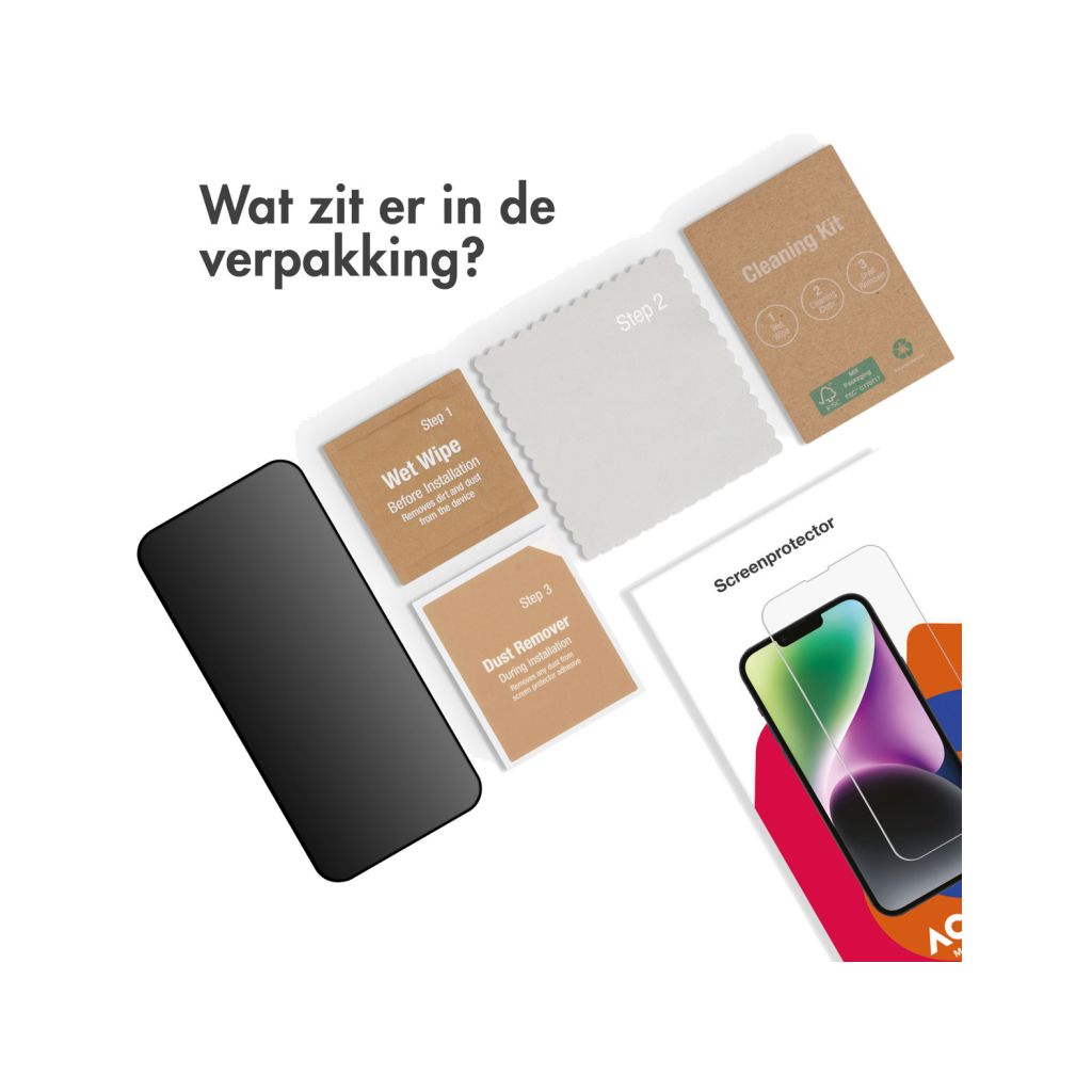 Accezz Gehard Glas Privacy Screenprotector Apple iPhone 14 Pro Max / 15 Plus / 16 Plus