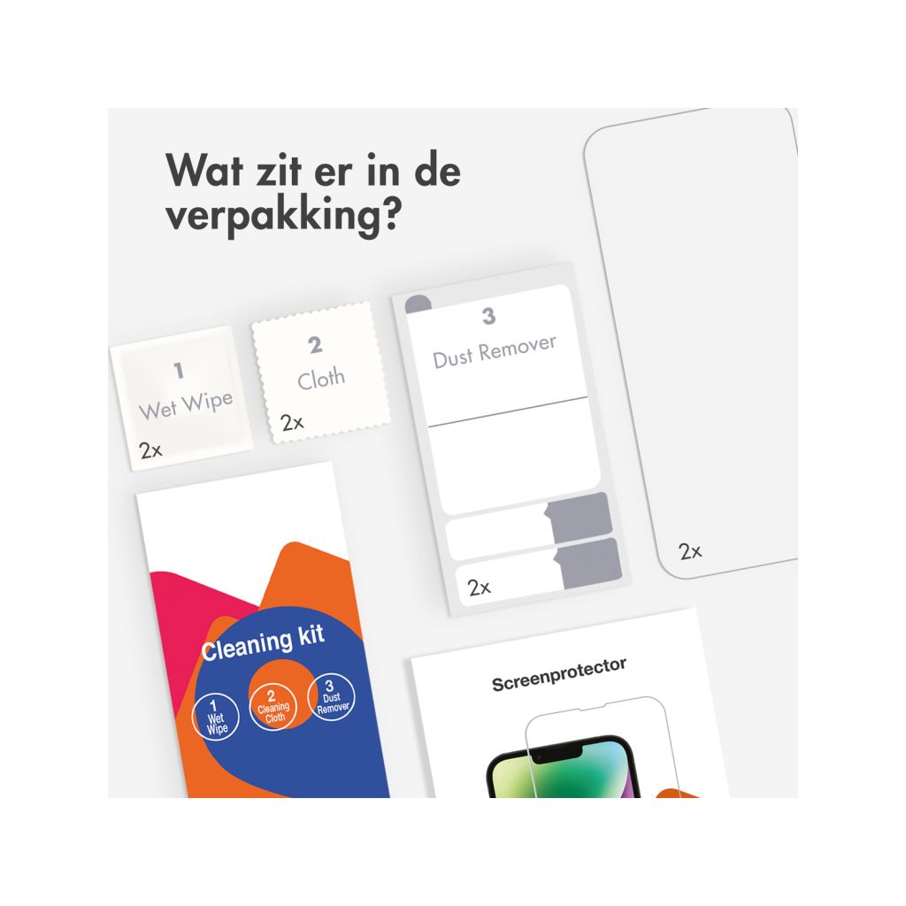 Accezz Gehard Glas Screenprotector 2-pack iPhone 16 Pro Max