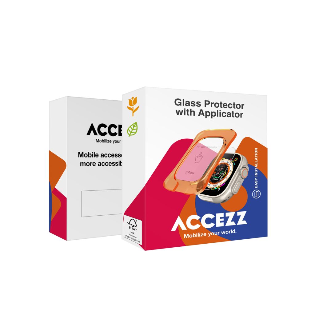 Accezz Gehard glas screenprotector met applicator Apple Watch Ultra (2) - 49 mm