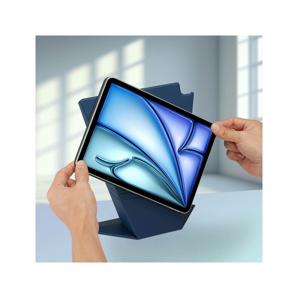 Accezz High Stand tablet case Apple iPad Air 11 inch (2025) M3 / (2024) M2 / Air 5 (2022) / Air 4 (2020) - Donkerblauw
