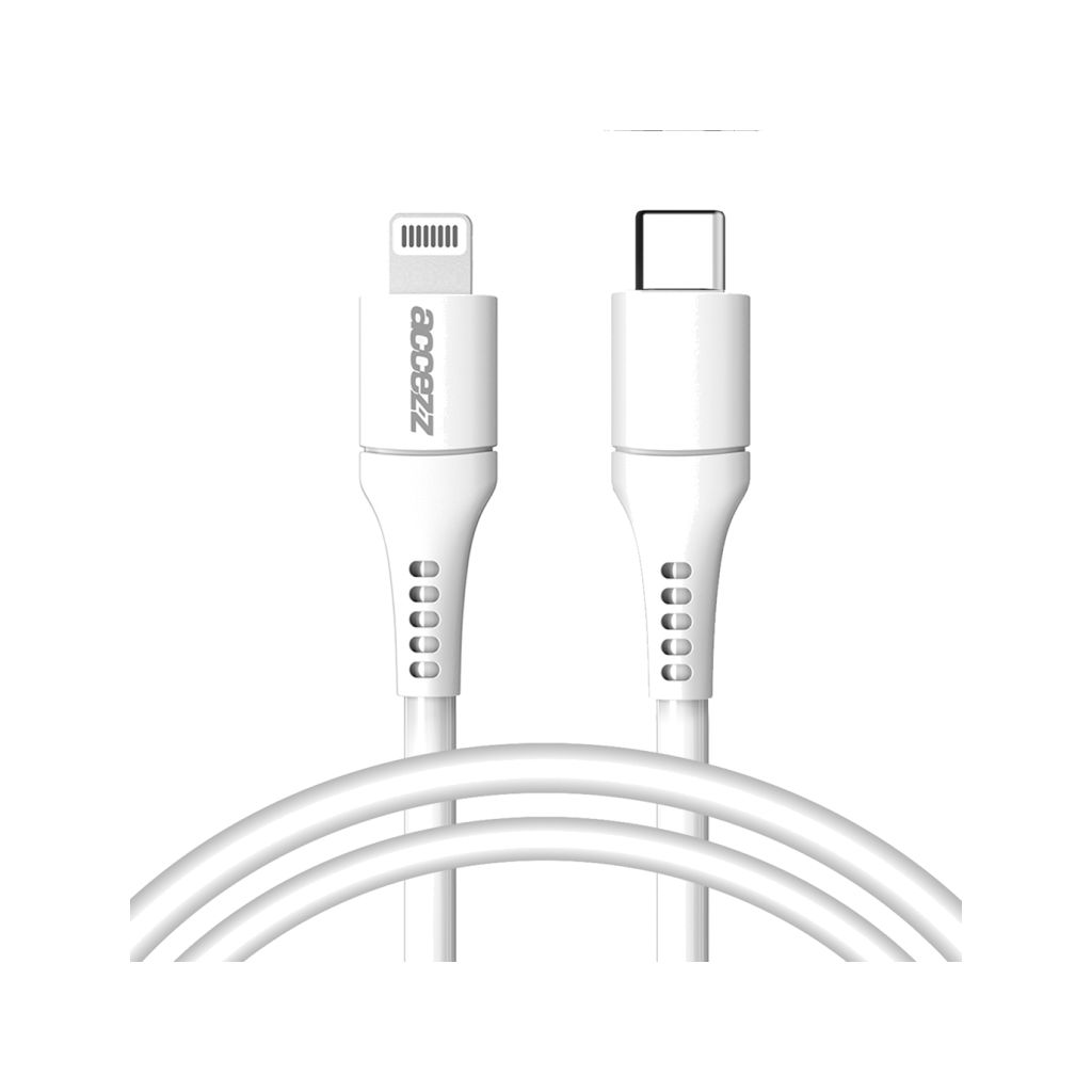 Accezz Lightning naar USB-C kabel - MFi certificering - 1 meter - Wit
