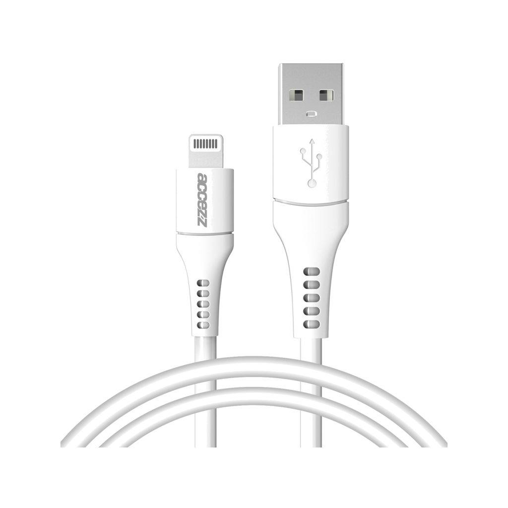 Accezz Lightning naar USB kabel - MFi certificering - 1 meter - Wit