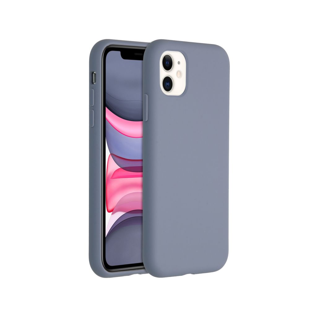 Accezz Liquid Silicone Backcover Apple iPhone 11 - Lavender Gray