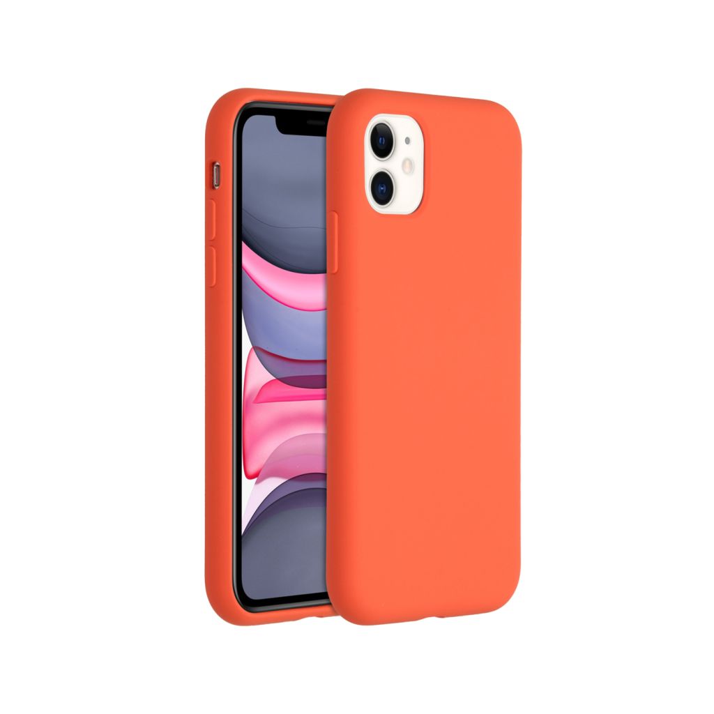 Accezz Liquid Silicone Backcover Apple iPhone 11 - Nectarine