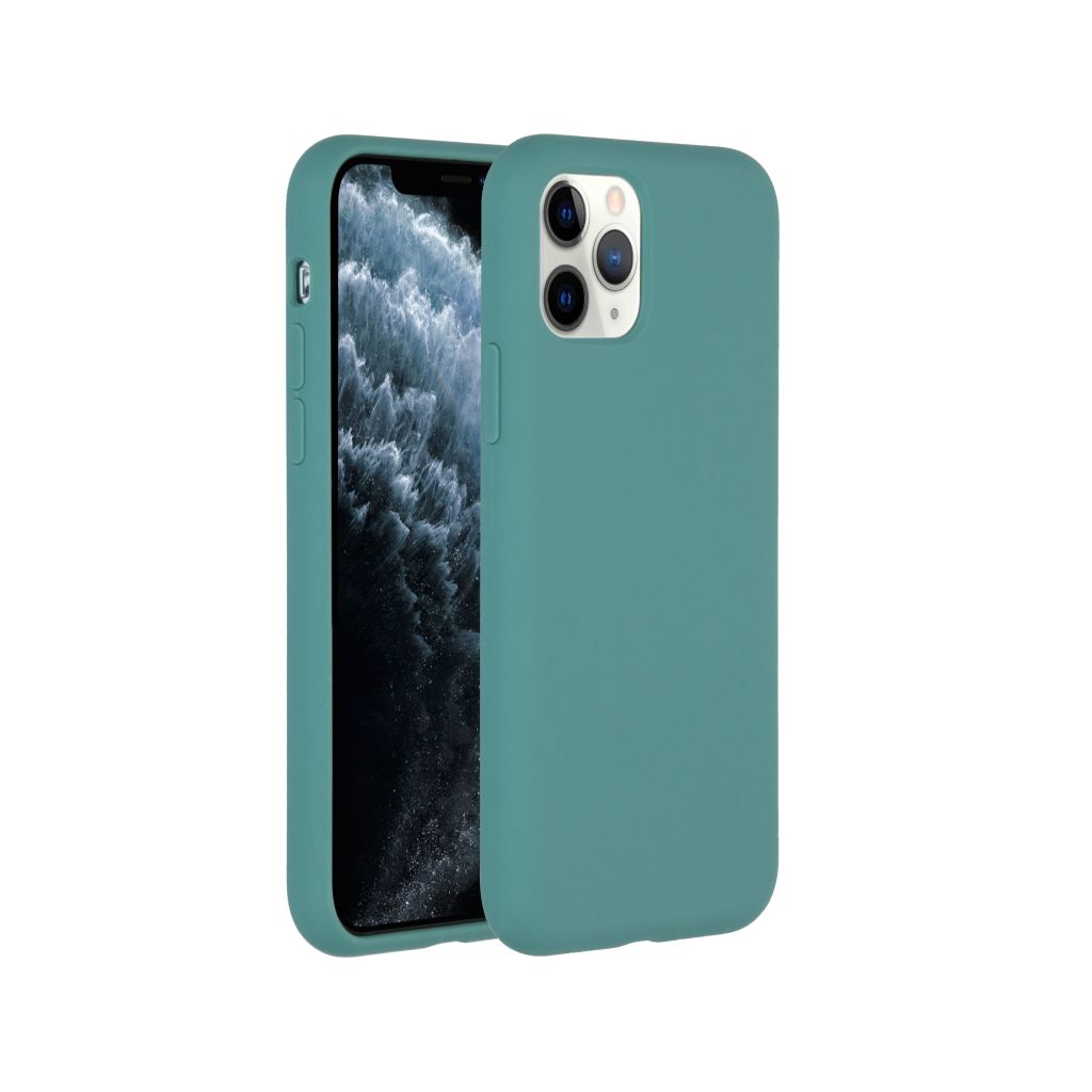 Accezz Liquid Silicone Backcover Apple iPhone 11 Pro - Donkergroen