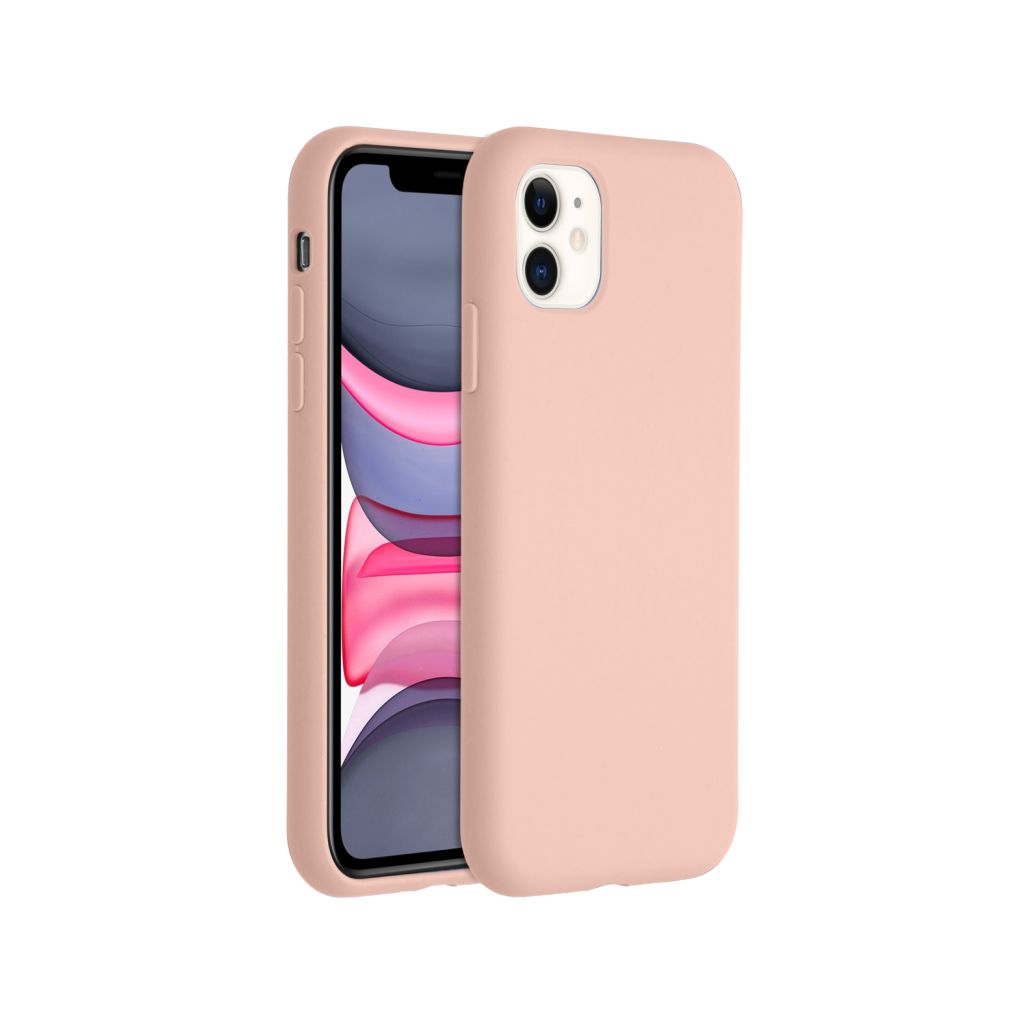 Accezz Liquid Silicone Backcover Apple iPhone 11 - Roze