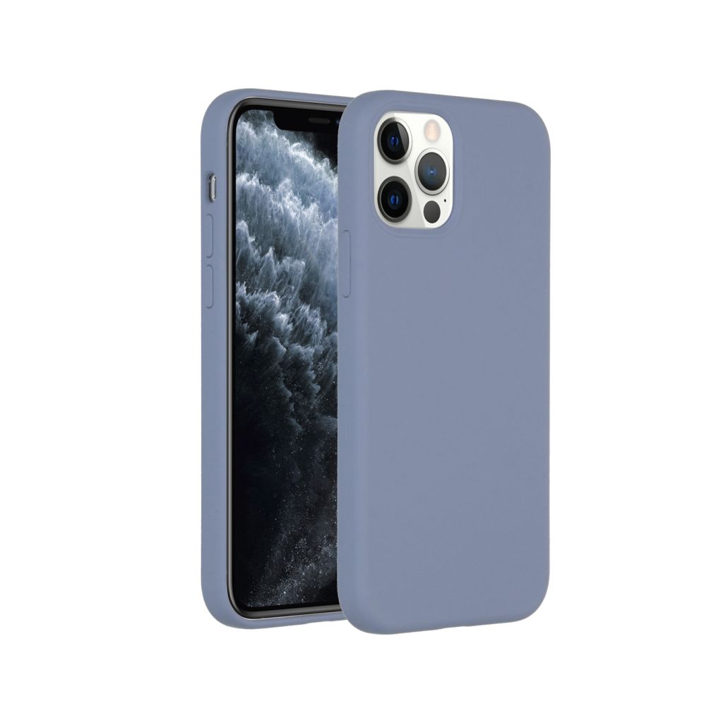 Accezz Liquid Silicone Backcover Apple iPhone 12 (Pro) - Lavender Gray