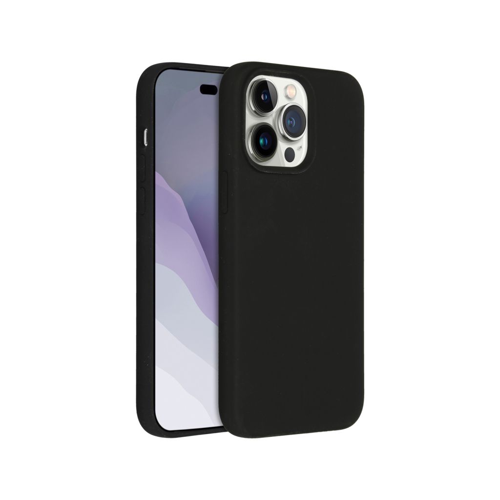 Accezz Liquid Silicone Backcover Apple iPhone 14 Pro Max - Zwart