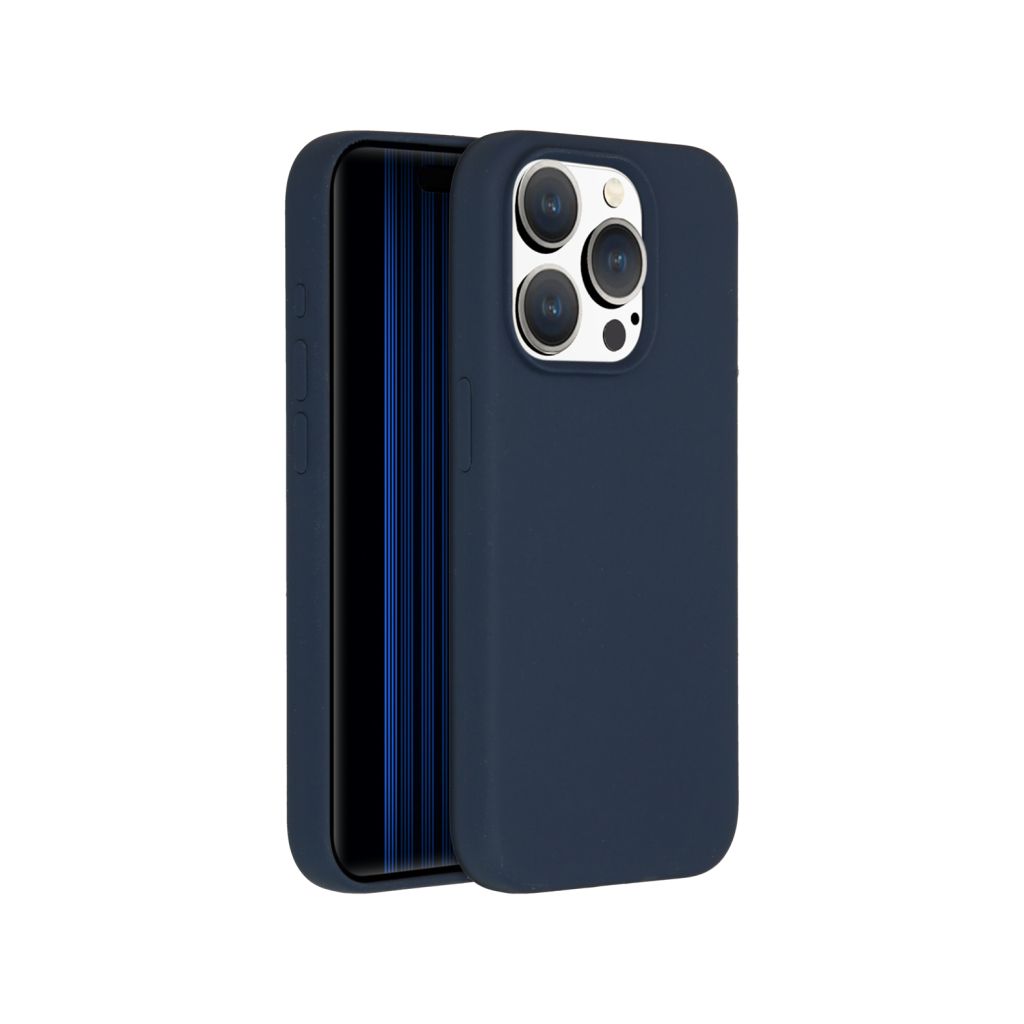 Accezz Liquid Silicone Backcover Apple iPhone 15 Pro - Donkerblauw