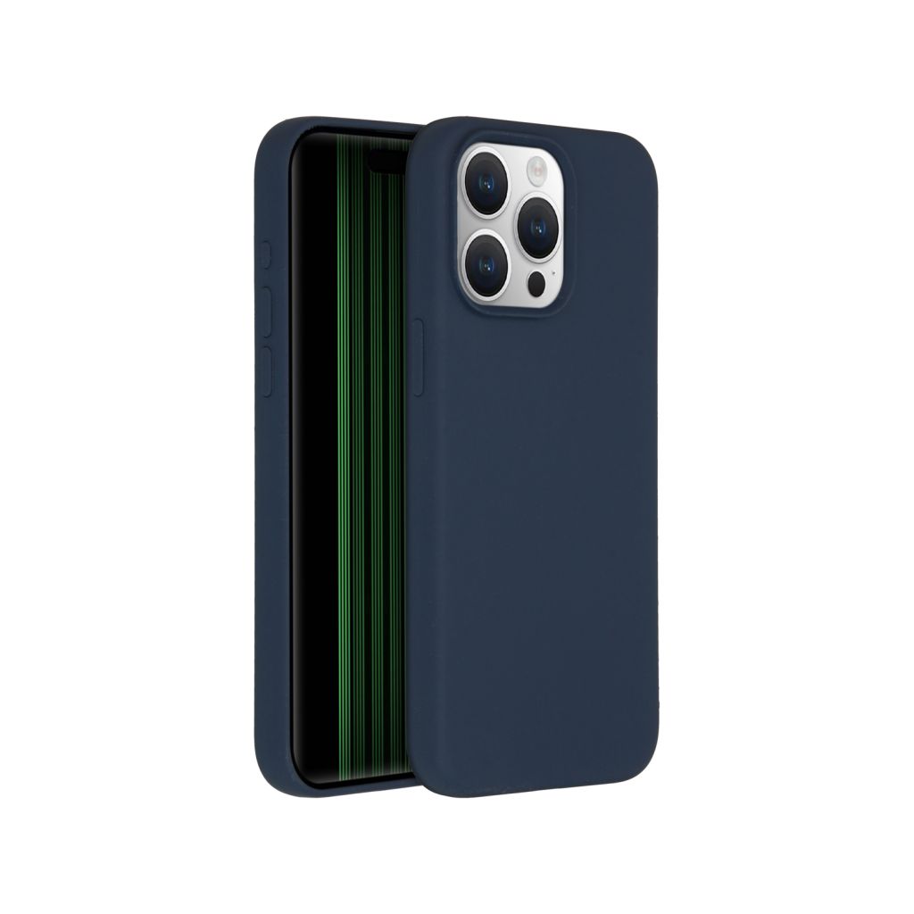 Accezz Liquid Silicone Backcover Apple iPhone 15 Pro Max - Donkerblauw