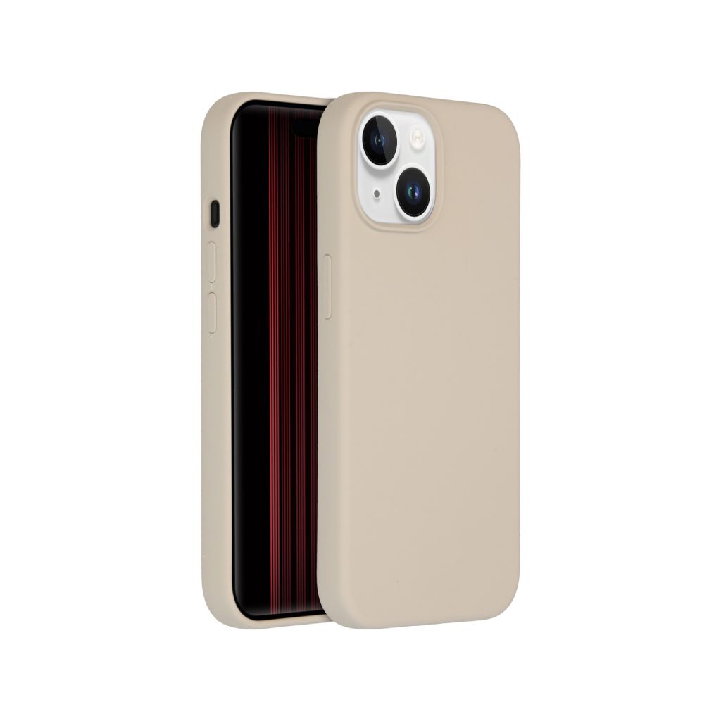 Accezz Liquid Silicone Backcover Apple iPhone 15 - Stone