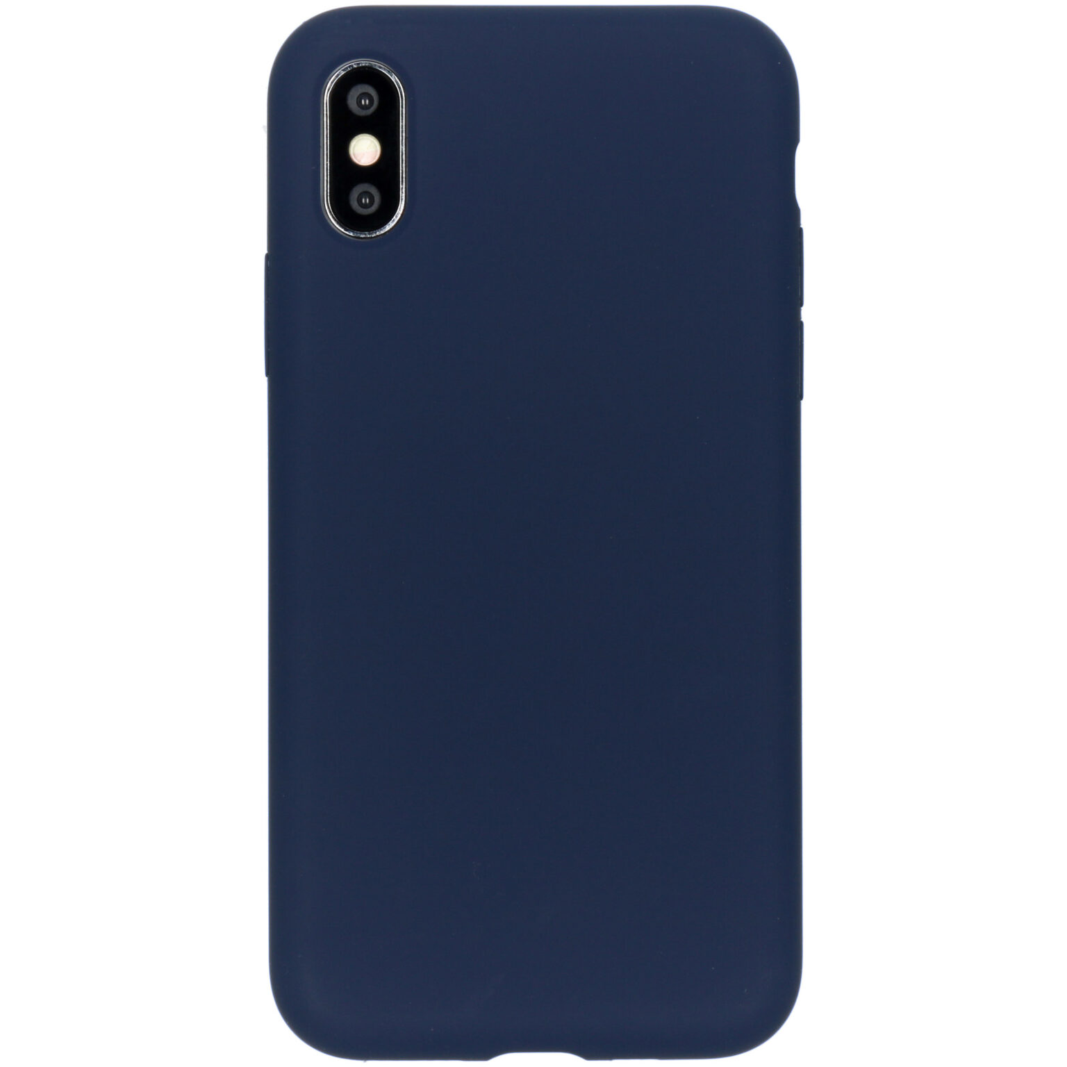 Accezz Liquid Silicone Backcover Apple iPhone Xs / X - Blauw