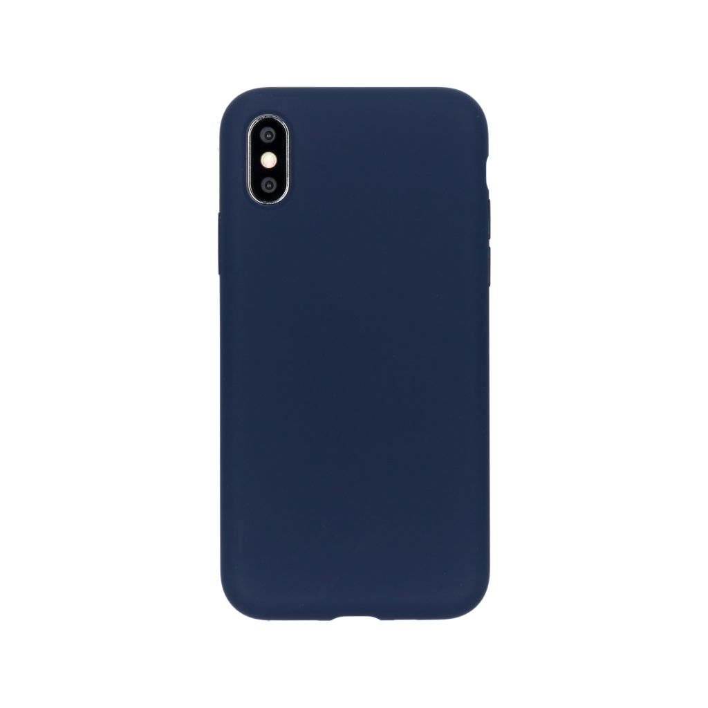 Accezz Liquid Silicone Backcover Apple iPhone Xs / X - Blauw