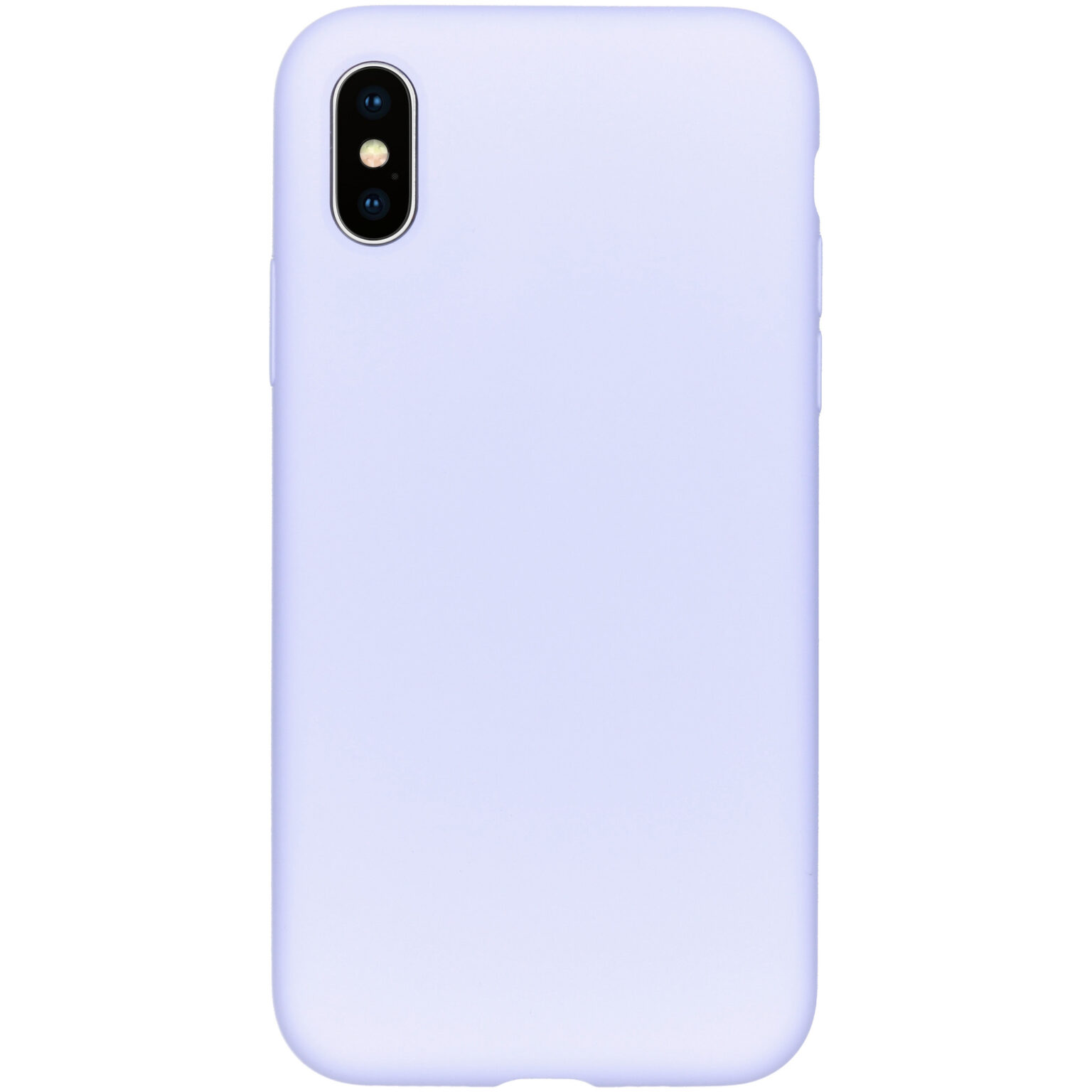 Accezz Liquid Silicone Backcover Apple iPhone Xs / X - Paars