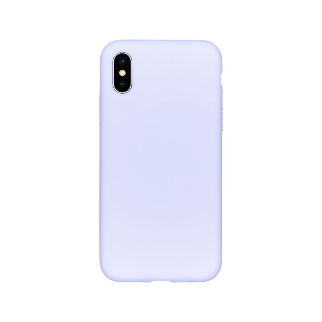 Accezz Liquid Silicone Backcover Apple iPhone Xs / X - Paars