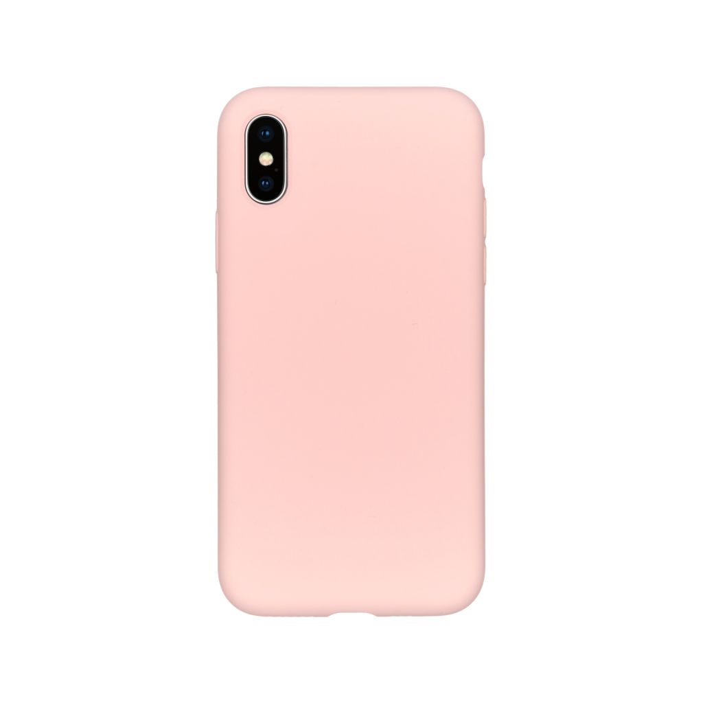 Accezz Liquid Silicone Backcover Apple iPhone Xs / X - Roze