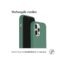 Accezz Liquid Silicone Backcover met MagSafe Apple iPhone 12 (Pro) - Donkergroen