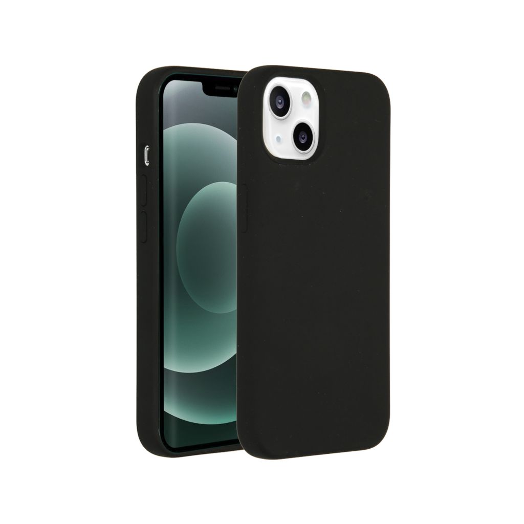 Accezz Liquid Silicone Backcover met MagSafe Apple iPhone 13 Mini - Zwart