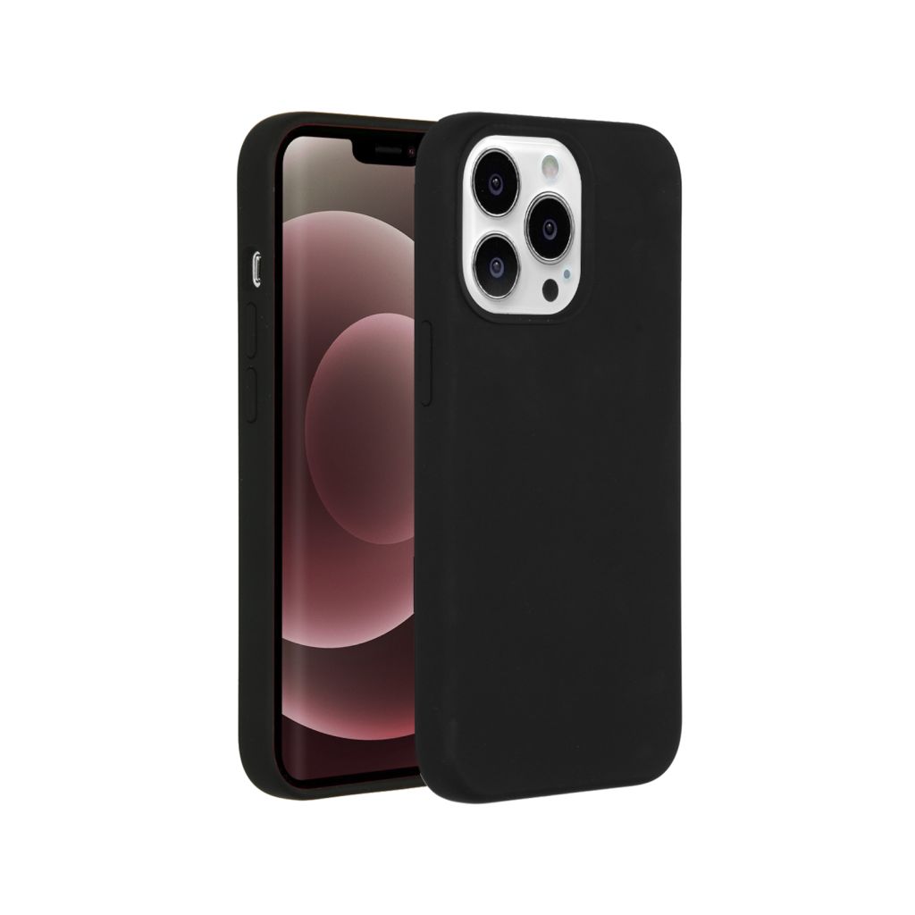 Accezz Liquid Silicone Backcover met MagSafe Apple iPhone 13 Pro Max - Black
