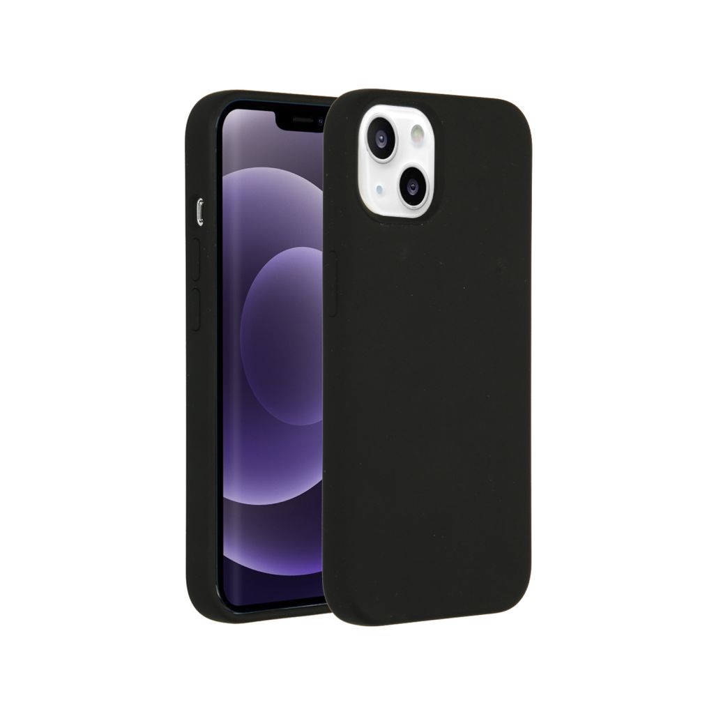 Accezz Liquid Silicone Backcover met MagSafe Apple iPhone 13 - Zwart