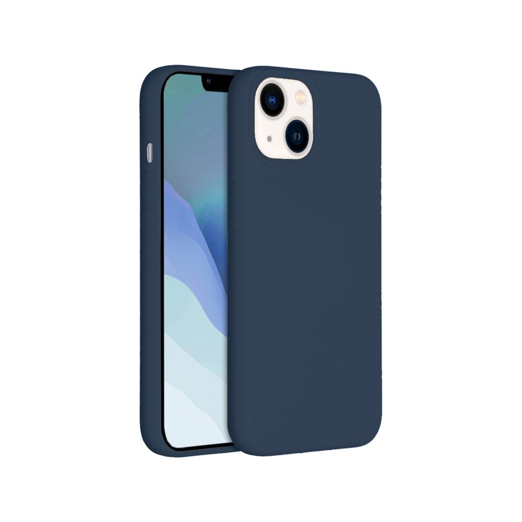 Accezz Liquid Silicone Backcover met MagSafe Apple iPhone 14 - Donkerblauw