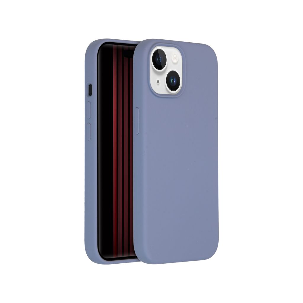 Accezz Liquid Silicone Backcover met MagSafe Apple iPhone 15 - Lavender Grey