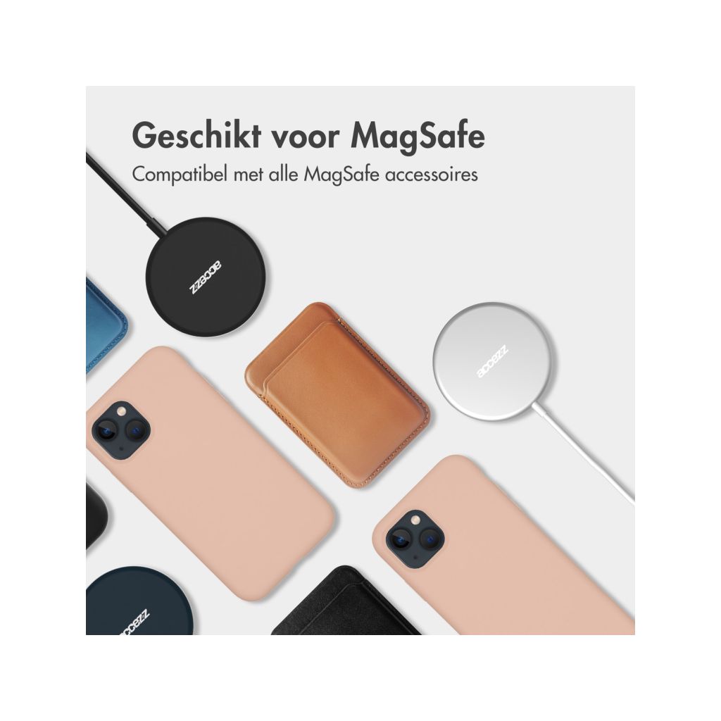 Accezz Liquid Silicone Backcover met MagSafe Apple iPhone 16 Pro Max - Roze