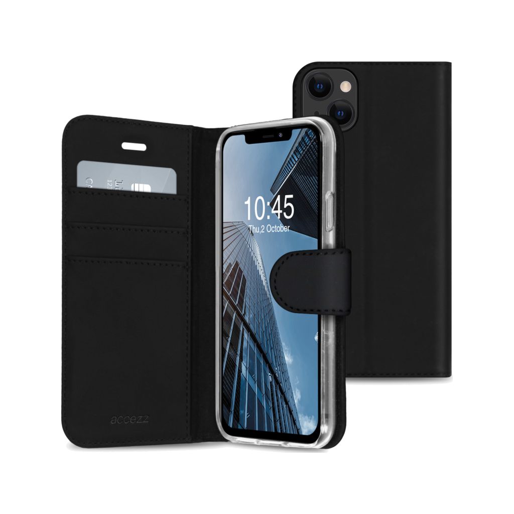 Accezz Wallet Softcase Bookcase Apple iPhone 13 - Zwart