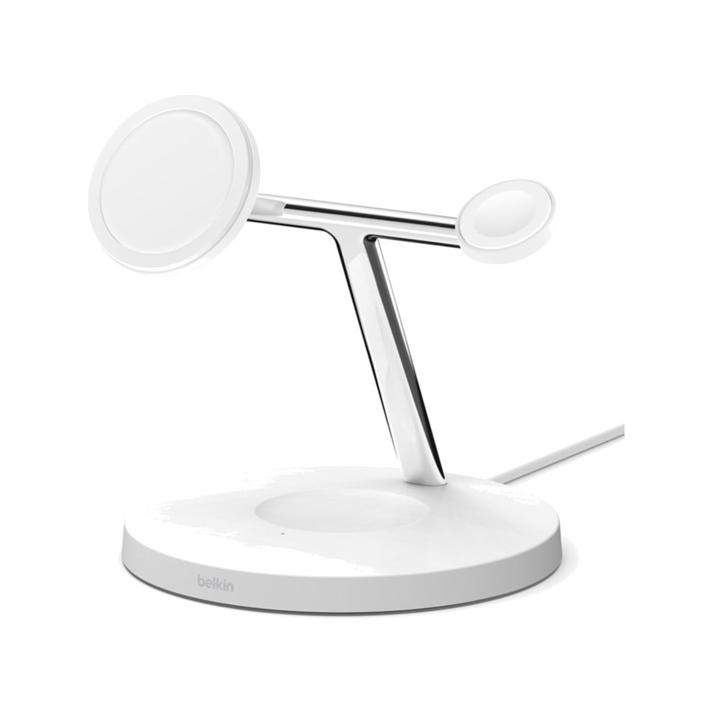 Belkin BoostCharge Pro MagSafe 3-in-1 - Draadloze snellader - 15 Watt - Wit