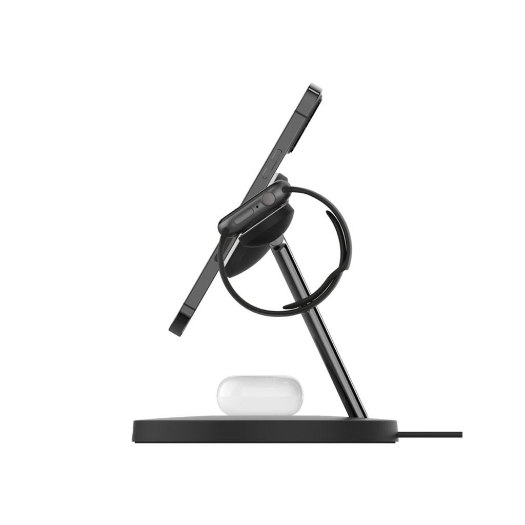 Belkin BoostCharge Pro MagSafe 3-in-1 - Draadloze snellader - 15 Watt - Zwart