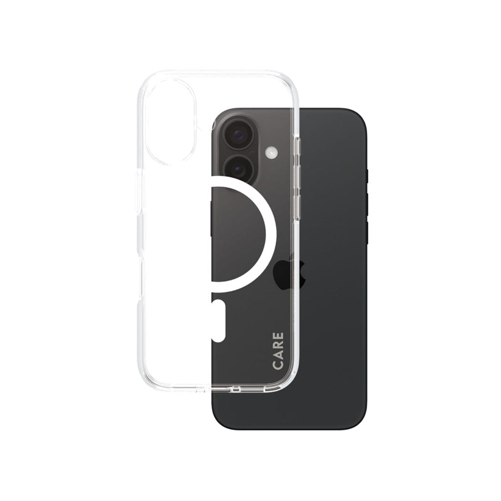CARE by PanzerGlass Urban Combat Case MagSafe Apple iPhone 16 - Transparant / Wit