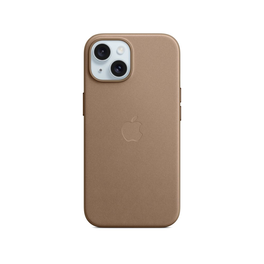 FineWoven Backcover MagSafe Apple iPhone 15 - Taupe