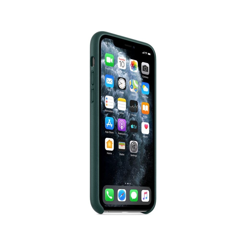 Leather Backcover Apple iPhone 11 Pro - Forest Green