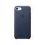 Leather Backcover Apple iPhone SE (2022 / 2020) / 8 / 7 - Midnight Blue
