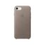 Leather Backcover Apple iPhone SE (2022 / 2020) / 8 / 7 - Taupe