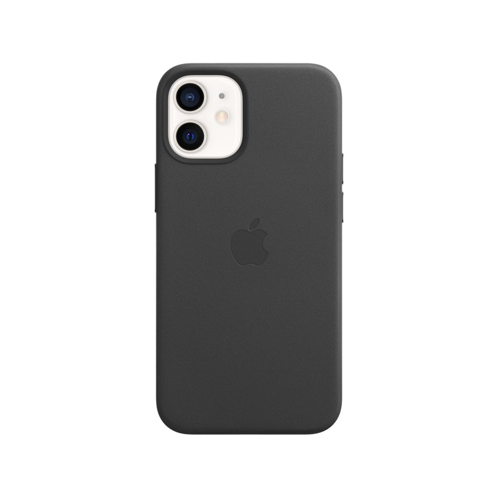 Leather Backcover MagSafe Apple iPhone 12 Mini - Black
