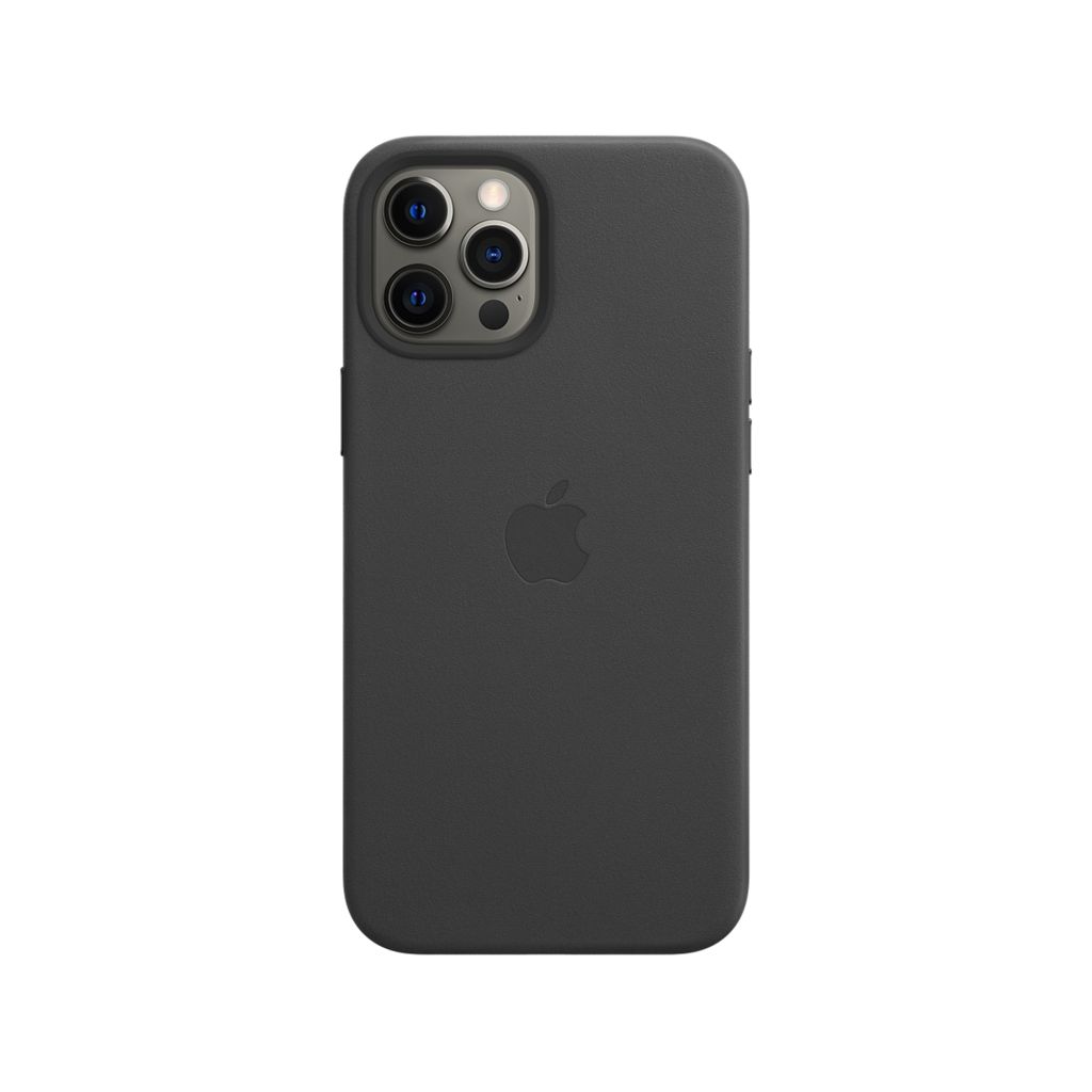 Leather Backcover MagSafe Apple iPhone 12 Pro Max - Black