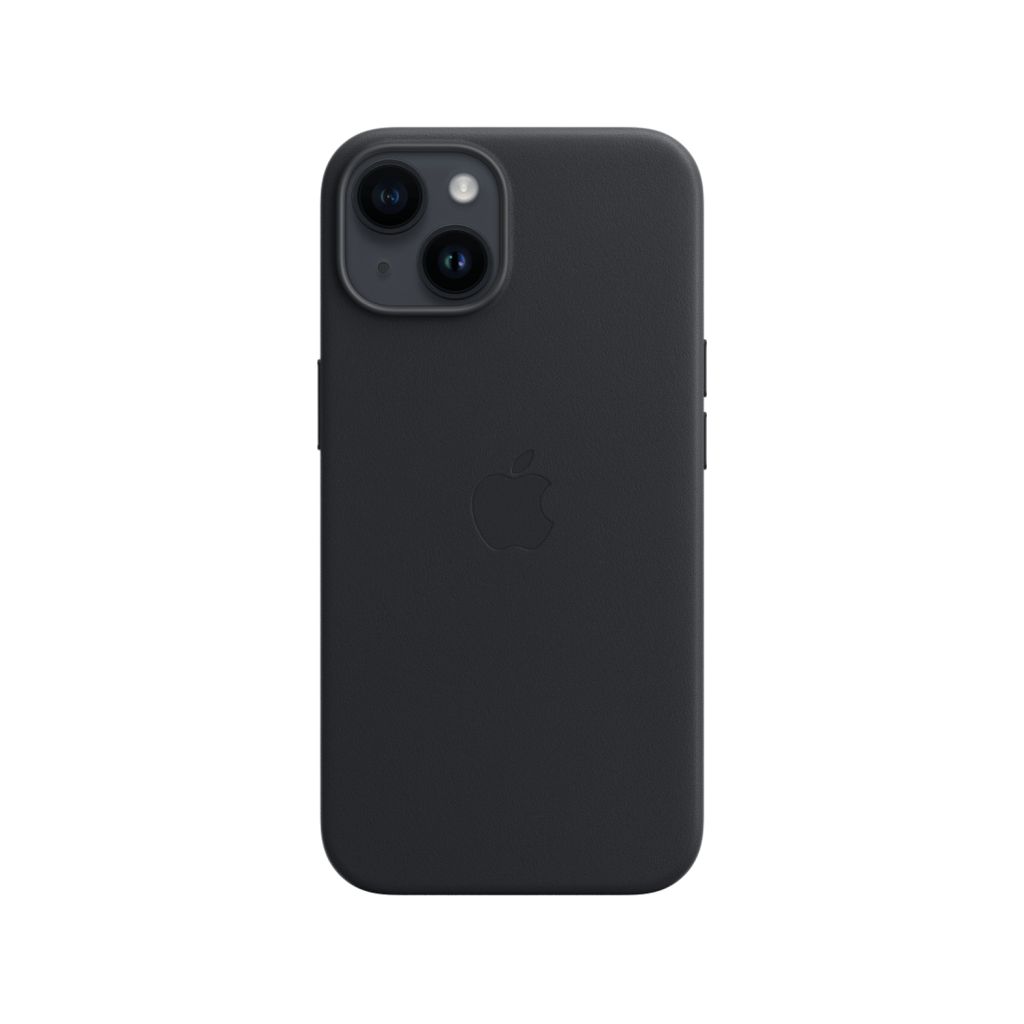 Leather Backcover MagSafe Apple iPhone 14 - Midnight