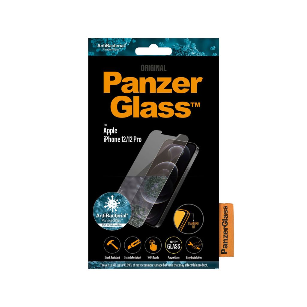 PanzerGlass Anti-Bacterial Screenprotector Apple iPhone 12 (Pro)