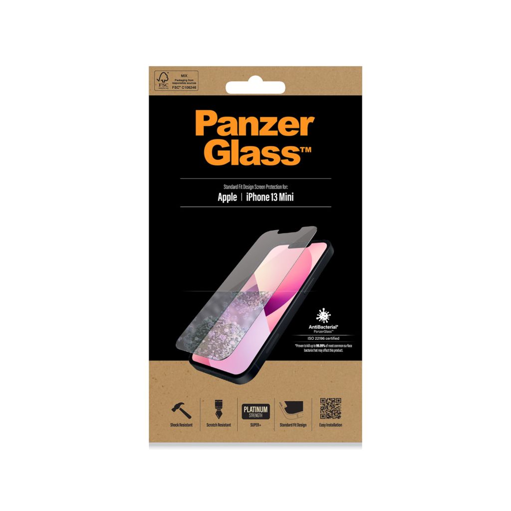 PanzerGlass Anti-Bacterial Screenprotector Apple iPhone 13 Mini