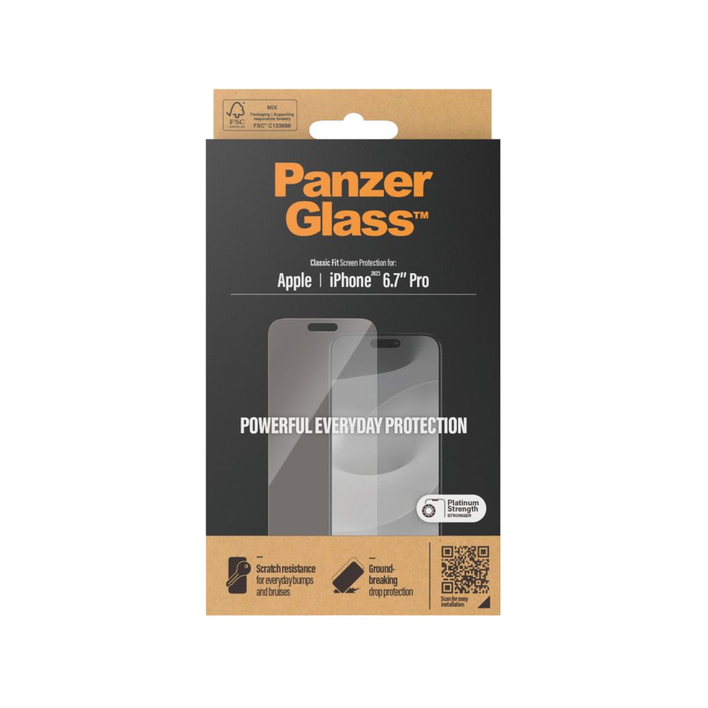 PanzerGlass Anti-Bacterial Screenprotector Apple iPhone 15 Pro Max