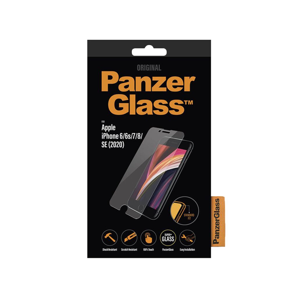 PanzerGlass Anti-Bacterial Screenprotector Apple iPhone SE (2022 / 2020) / 8 /7 / 6(s)